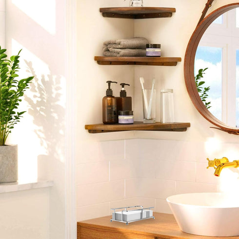 zizouoe Update Bathroom Paper Towel Holder Bathroom Guest Towel Holder Tray for Bathroom Napkin Holder Guest Towels