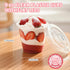 50 Packs 9oz Disposable Dessert Cups with Lids No Hole, Clear Plastic Cups with Lids for Ice Cream, Cake, Snacks