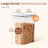 6.7Qt Set 2 Countertop ComSaf Cereal Storage Container of - Ideal for Home Cooks Storing Cereal and Organized Families
