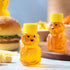 96 2 oz Patelai Pcs Plastic Honey Bear Bottle Bear Shape Clear Honey Containers Empty Honey Dispenser with Lid Honey