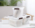 Plastic Storage Latch Bins with Lids, 8 Packs 6Qt Stackable Storage Boxes for Organizing