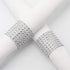 KPOSIYA Napkin Rings, Pack of 60 Rhinestone Diamond Adornment for Wedding Receptions, Dinner or Holiday Parties