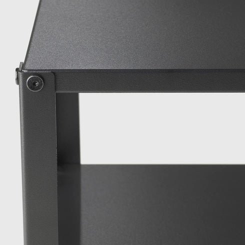 IKEA Knarrevik Black Nightstand with Practical Storage