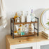 IBUYKE 2-Tier Spice Rack, Industrial Counter Shelf Desktop Storage Organizer for Kitchen Office Living Room