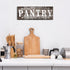 Rustic Farmhouse Pantry Sign Wall Decor, Wooden Hanging Art for Home Room Holiday Decoration, 16 x 6 Inches (Gray)