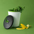 Chef'n 401-420-120 EcoCrock Counter Compost Bin - Black and White - 3.3 Liter