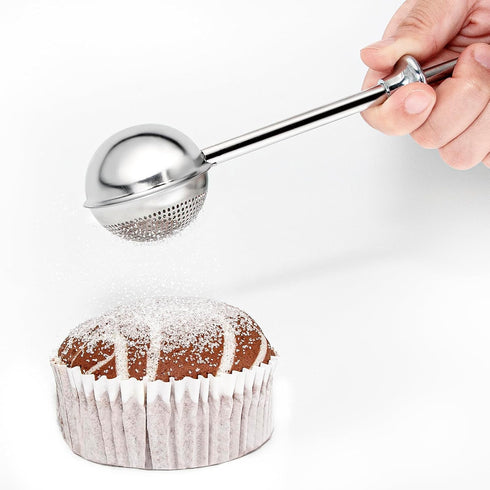 XVBITOR Sugar Shaker, Powdered Sugar Shaker Duster with 18/8 Stainless Steel Fine Mesh