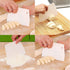 Luckycivia 3-Piece Trapezoidal Plastic Scraper, Multi-Function Kitchen Tool for Pizza Dough & Pastry