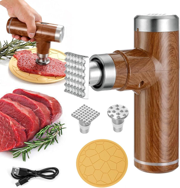 Electric Meat Tenderizer Tool,Cordless Meat Tenderizer Machine with 2 Stainless Steel Meat