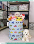 FANKANG Canvas Storage Basket, Foldable Nursery Hamper with Waterproof PE Coating, Large Baskets for Kids, Office,