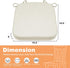 1 2" (1 SINOSSO Memory Foam Chair Cushion for Folding Chair Pcs, Thickened Square Kitchen Chair Pad with Ties, Indoor