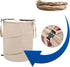 24 Gallons Collapsible Reusable Bags with Gloves, Camping Trash Can with Lid, Pop Up Garbage Can for Outdoor, Large
