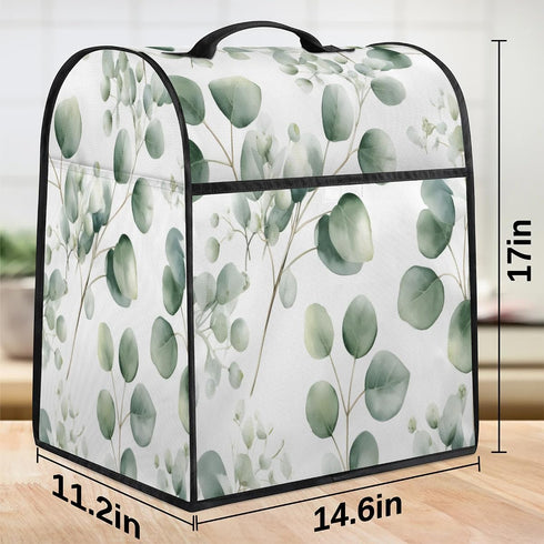 Large Blender Cover Eucalyptus Leaves Stand Dust Covers for Appliance Kitchen Mixer Covers with Top Handle Pockets Waterproof Food Processor Protector Cover for Toaster Coffee by Eativisa