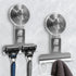 Suction Cup Razor Holder for Shower Wall 2 Pack,Heavy-Duty 15lbs Suction Hooks