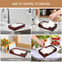 Gtencemen Bamboo Napkin Holder for Kitchen Table Bathroom Paper Towel Holder Farmhouse Flat Napkin Holders Brown Guest