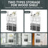 Towel Racks for Bathroom, Floating Shelves with Towel Rack and Paper Holder, Over Toilet Storage Basket, White