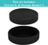 Trivets for Hot Dishes, Trivets for Hot Pots and Pans, Hot Pads for Countertops, Coasters 4 Pcs and Storage Basket 1 Pack, Pot Holders for Kitchen, Cotton Hot Mats Cooking Pad Protect Table (Black) by Cazzon