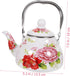 Enamel Pot China Teapot: Retro Stovetop Kettle, Hot Tea Pot Infuser for Boiling Kettle, Japanese-style