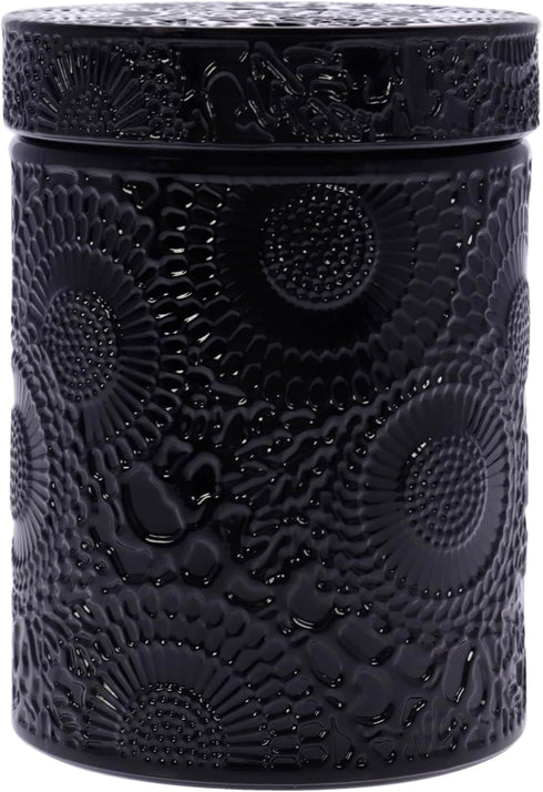 Voluspa Moso Bamboo Small Candle Jar, 5.5 oz, 50 Hour Burn Time, Coconut Wax for Clean Burning, Handcrafted in the USA