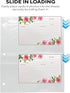 20 Pack Clear Recipe Card Page Protectors, 4" x 6", 2 Pockets Per Page, Holds 4 Cards, Perfect for Organizing Recipes