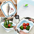 HI NINGER Collapsible Cutting Board, Foldable Chopping Board, Space Saving 2 in 1 Storage Basket for