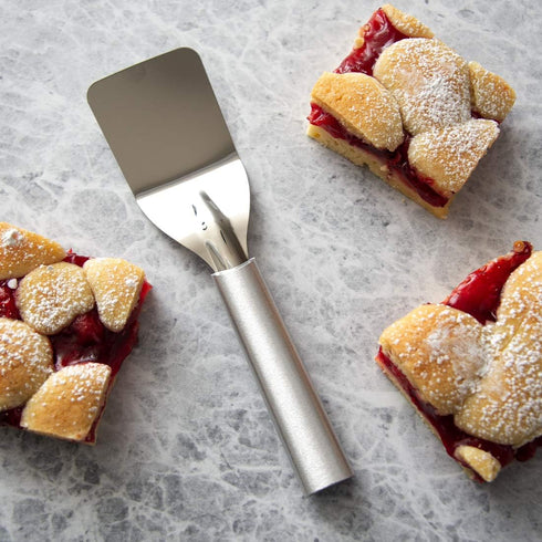 Rada Cutlery 2-Piece Pie and Mini Dessert Server Set, Silver Handle