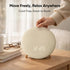 HOUSBAY Alarm Clock Sound Machine with Bluetooth Speaker - Room-Filling Sound, White Noise for Sleeping & Adult, Gentle