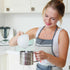 Flour Sifter, Stainless Steel Double Layer Fine Mesh Sifter for Baking, One Hand Press Crank