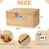 Large Bamboo Box with Combination Lock, Decorative Storage Box with Detachable Compartment, Great Gift Choice