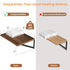 Heimlove 12 Inch 16W 12D Set 2, Deep Floating Shelves for Wall, x Wood Wall Shelves of Walnut Wide Floating Bookshelf