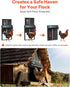 Setting, Anti-Pinch VEVOR Automatic Chicken Coop Door, Battery Powered Chicken Coop Door with Timer & Manual Security