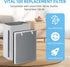 APPLIANCEMATES Vital 100 True HEPA Replacement Filter for LEVOIT Vital 100 Air Purifier, 3 Pack