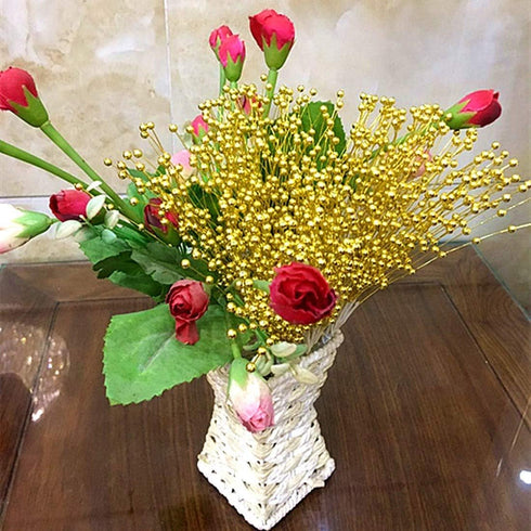 XINHUIDALSQ 100Pcs Pearl Bouquet Party Decoration, 4mm Beaded Garland for Christmas Wedding Decoration