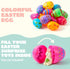 3.15Inch Favor-50 JOYIN Printed Plastic Eggs Colorful, Fillable Empty Eggs Bulks for Easter Hunt Event, Party pcs