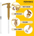 6 Pack Coffee Syrup Pump Dispenser (Gold) - Compatible with Torani, Davinci, and Skinny Syrup Bottles