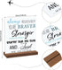 4 Pcs Inspirational Desk Decor Gifts, Positive Motivational Quotes Wooden Plaque Sign with Stand for Home Office