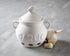 5.25" 4.25" 5.5" Fox Run Garlic Keeper and Storage, White Ceramic, x x