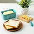 Countertop, Counter, Hasense Butter Dish, Ceramic Butter Container with Lid Holds For Large Butter Holder with Knife