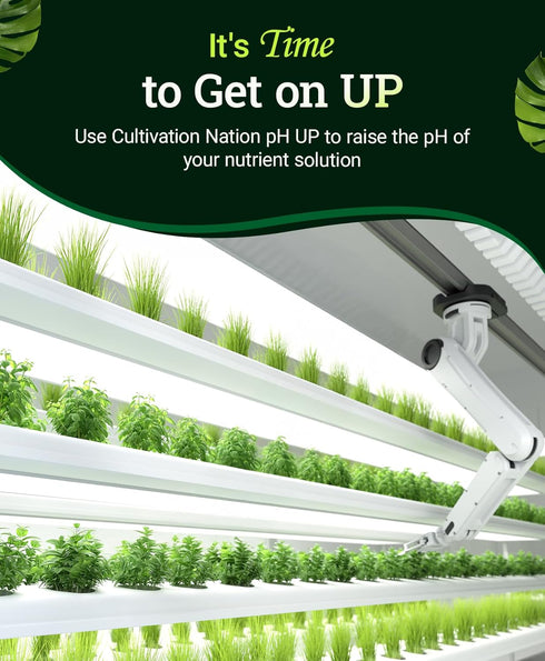 1 FoxFarm Cultivation Nation pH UP for Plants Nutrient Solutions - Formulated with Potassium Hydroxide for Adjustment