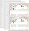 Recipe Card Page Protectors - Mini Recipe Card Sleeves for 8.5 x 9.5 3-Ring Binder, 50 PCS, 4x6 Inch Pockets