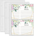 Recipe Card Page Protectors - Mini Recipe Card Sleeves for 8.5 x 9.5 3-Ring Binder, 50 PCS, 4x6 Inch Pockets