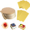 100-Pack Gold Mini Cake Base Boards, Mousse Cake Cardboard Set, Ideal for Dessert Buffet, Wedding, Parties, Catering