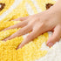 Cozy 1'6" 2'2" Playtime Lemon Cute Fruits Half Round Shaped Bedroom Bathroom Doorway Kitchen Floor Rug Carpet Water