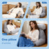 PZT Reading Pillow Plus, Crystal Velvet Back Pillow Bed Sitting Up for Adult & Children, Back Rest Pillow Support