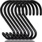 HiGift 6 Inch Large S Hooks - Non Slip Vinyl Coated Heavy Duty Hooks for Hanging Plants and Clothes