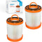 HQRP 2-pack Dust Cup Filter - Compatible with Eureka Vacuum Cleaners, DCF-3 DCF3 62136A Replacement
