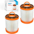 HQRP 2-pack Dust Cup Filter - Compatible with Eureka Vacuum Cleaners, DCF-3 DCF3 62136A Replacement
