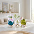 3.9", Ball-Shaped Plant Propagation Station with Wooden Stand -Glass Plant Terrarium for, Home Office Kitchen Garden
