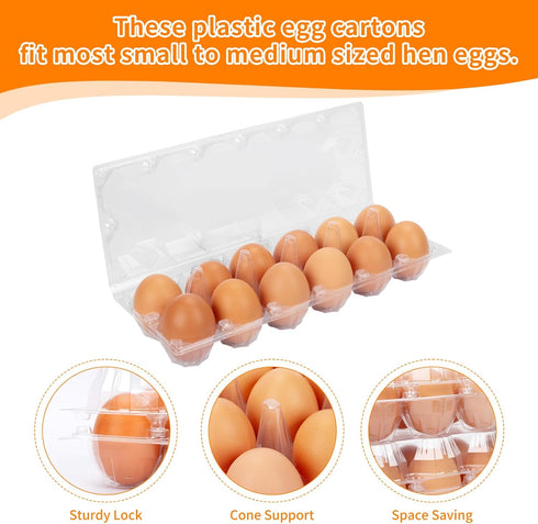 120 Pack 12 Count Dozen Commercial 2x6 Egg Cartons Cheap Bulk Egg Containers for Chicken Eggs, One Empty Egg Cartons