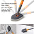 Tile Tub Scrubber Brush with 3 Cleaning Heads, 56" Extendable Long Handle for Bathroom Kitchen Toilet Cleaning